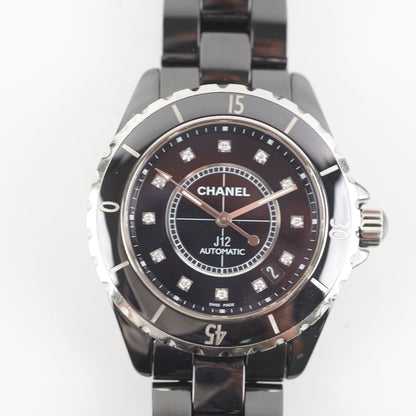 Chanel J12 Watch Calibre with Diamonds 38MM Black