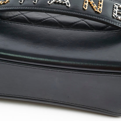 Chanel Medium Aged Calfskin Gabrielle Black Series 29