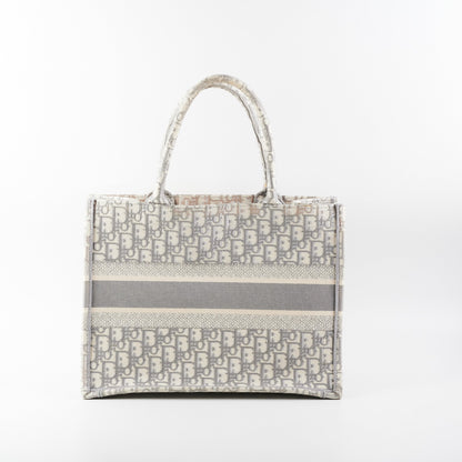 Christian Dior Medium Book Tote Oblique Grey