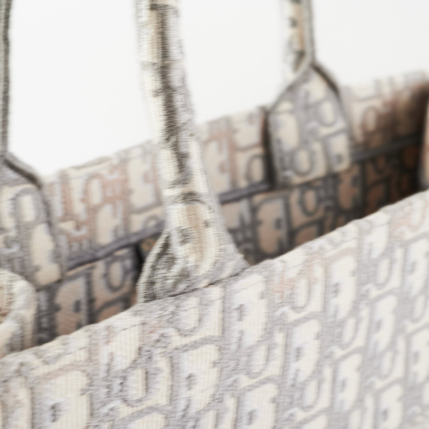 Christian Dior Medium Book Tote Oblique Grey