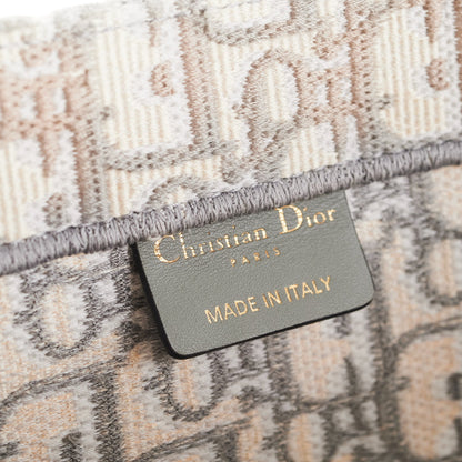 Christian Dior Medium Book Tote Oblique Grey