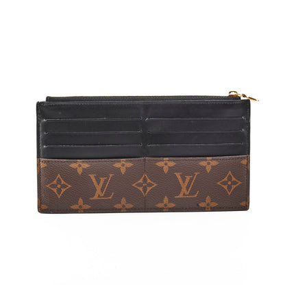 Louis Vuitton Black Monogram Flat Wallet