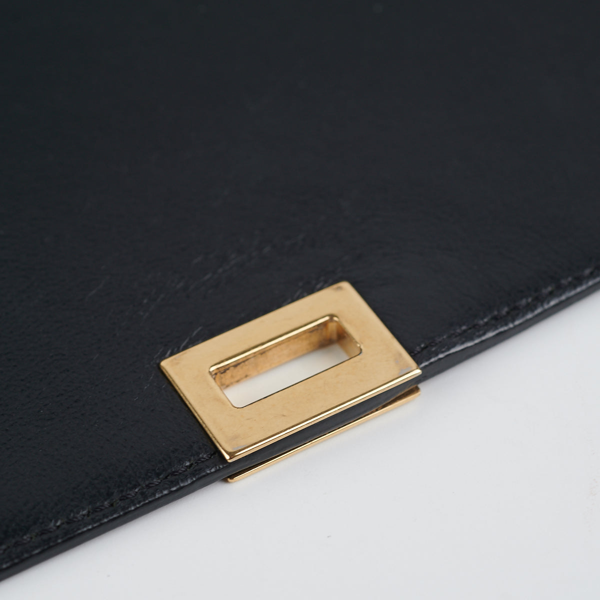 Celine Trapeze Patent Medium Black