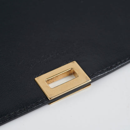 Celine Trapeze Patent Medium Black