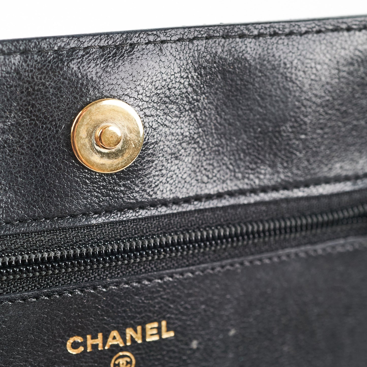 2/7 DOTD- Chanel Chevron Wallet on Chain (WOC) Lambskin Black