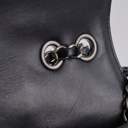 Chanel Large Seasonal Flap Black Lambskin Bag
