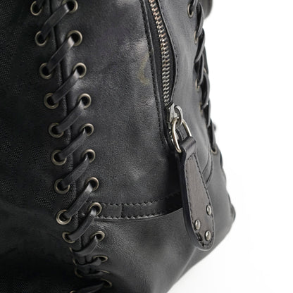 Christian Dior Oblique Nylon Tote Black