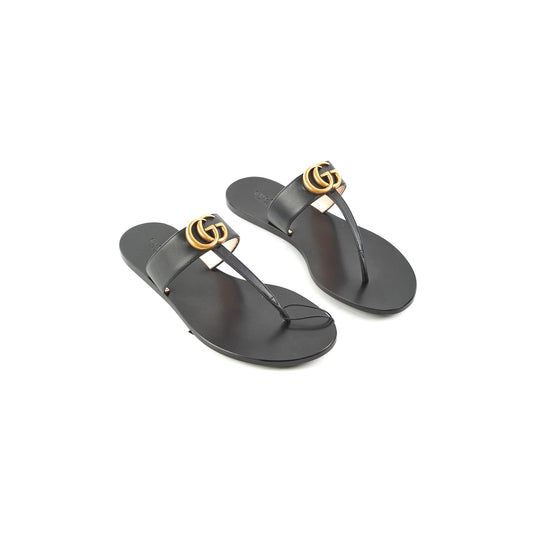 Gucci Thong GG Sandals Black