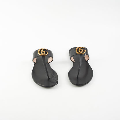 Gucci Thong GG Sandals Black