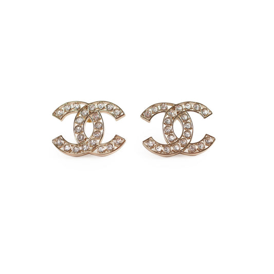 Chanel CC Crystal Earrings