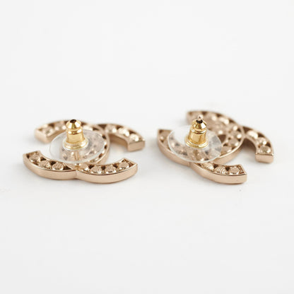 Chanel CC Crystal Earrings