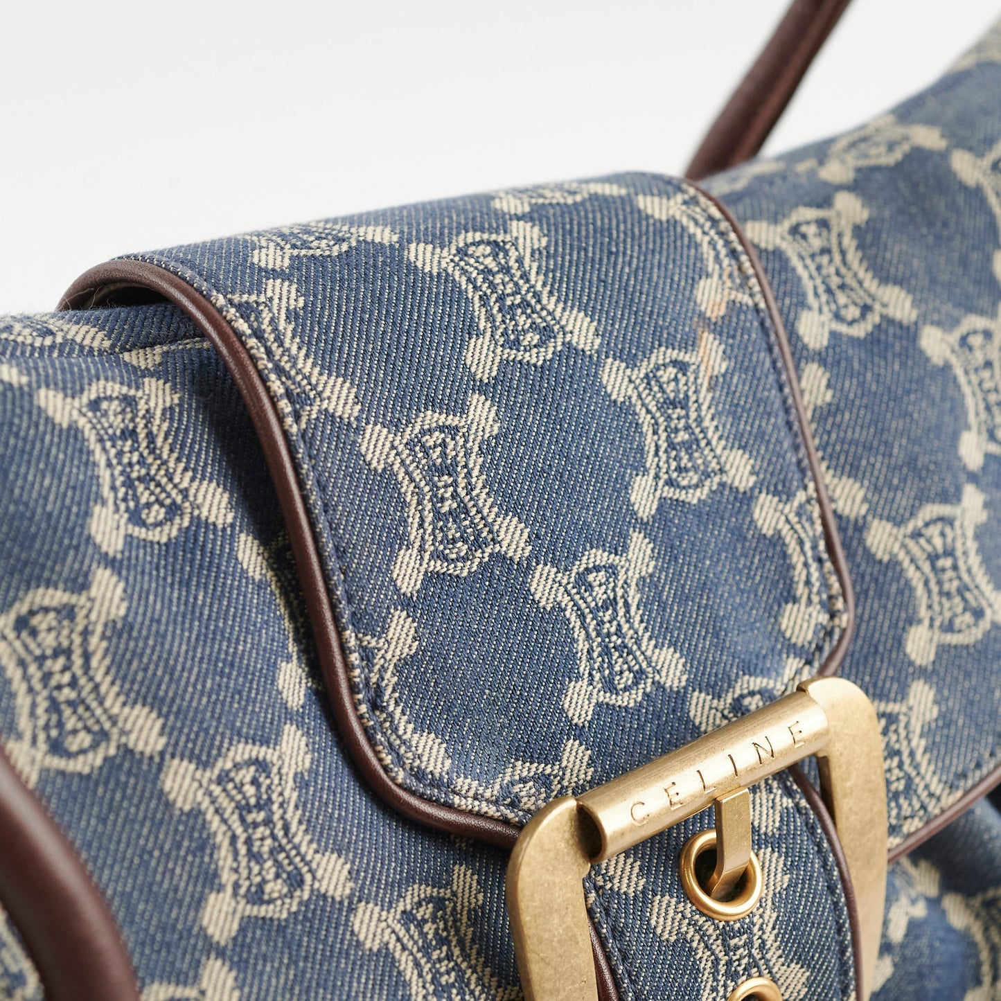 Celine Vintage Denim Shoulder Bag