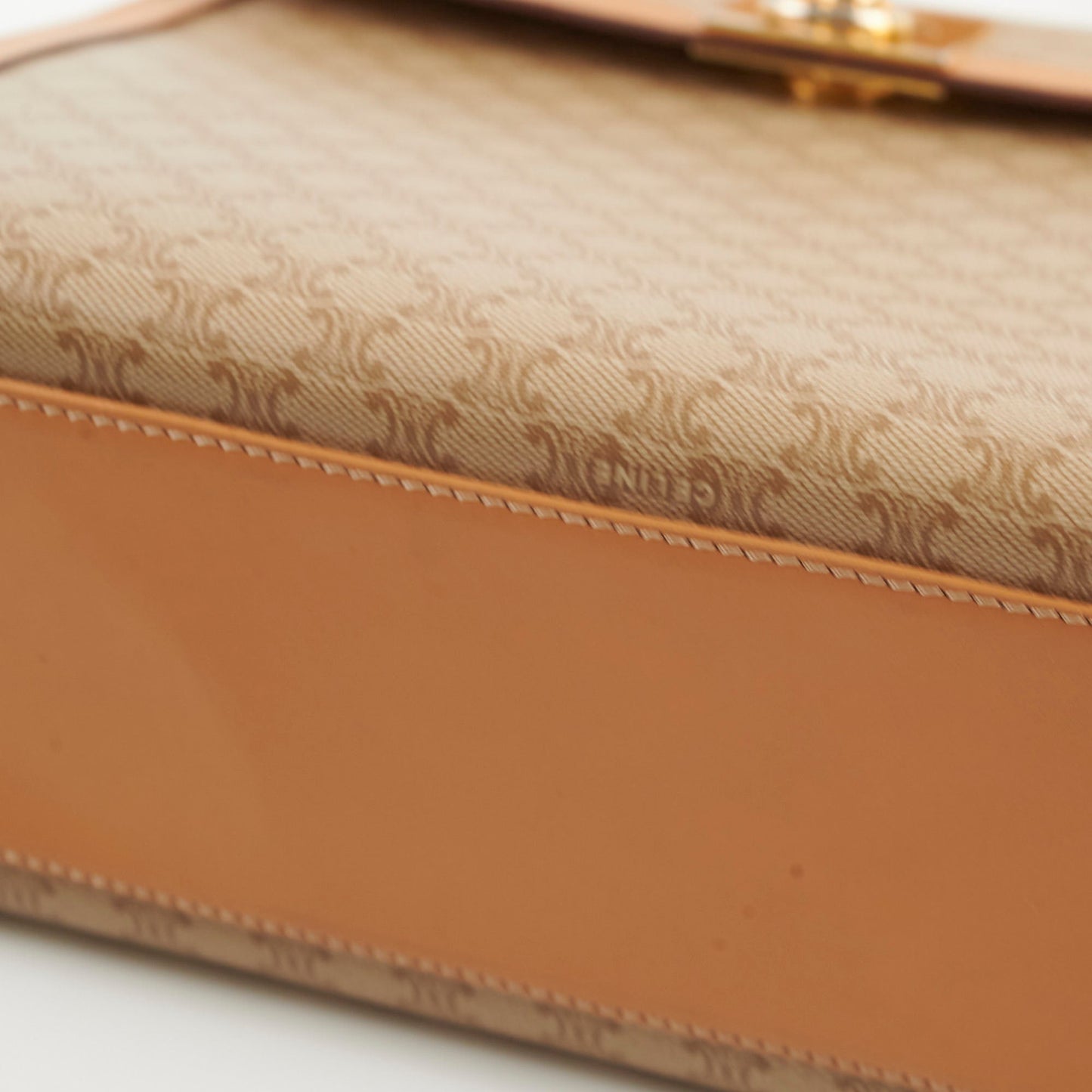 Celine Vintage Macadam Kelly Bag Beige