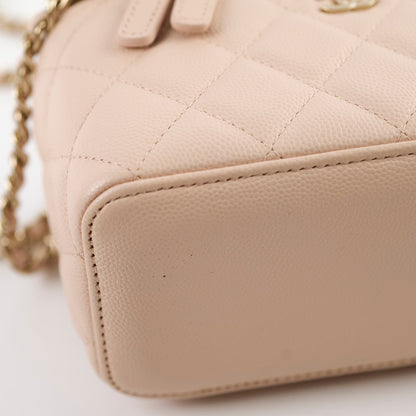 Chanel Mini Vanity Caviar Beige Claire - New Version 31 Series 2021