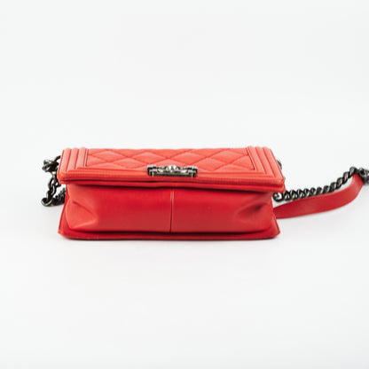 Chanel Boy Old Medium Red