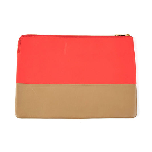 Celine Pouch Red/Taupe