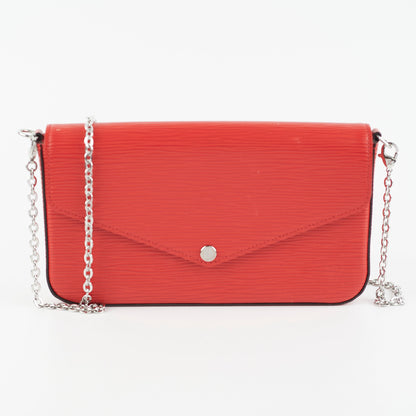 Louis Vuitton Pochette Felicie Red Epi
