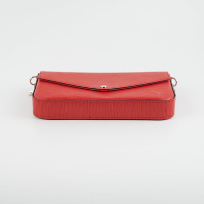 Louis Vuitton Pochette Felicie Red Epi