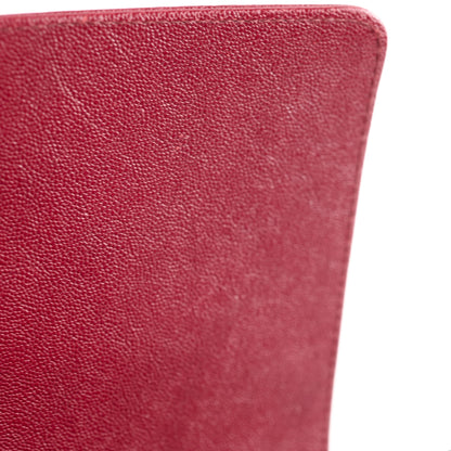 Chanel Old Medium Boy Red Chevron Caviar - Series 26