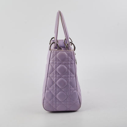 Christian Dior Medium Lady Dior Lambskin Lilac