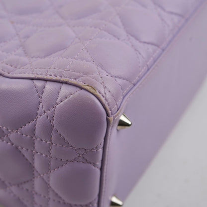Christian Dior Medium Lady Dior Lambskin Lilac