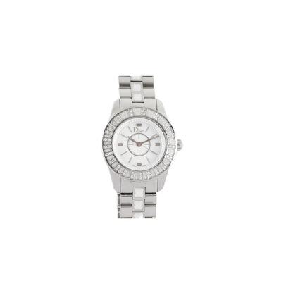 Christian Dior Crystal White Sapphire 28MM Watch CD112113M001
