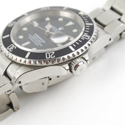Rolex Submariner 40mm Black Face Watch - Year 2000