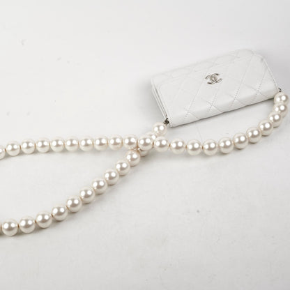 Chanel Pearl Crossbody Bag White 31 Series