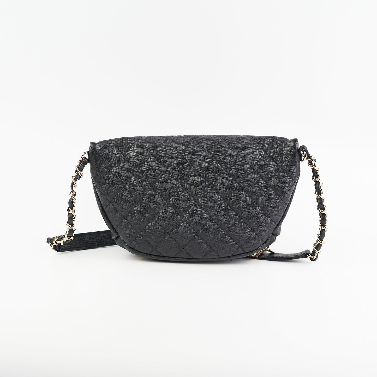 Chanel Caviar Quilted Business Affinity Waist Belt Bag Black
