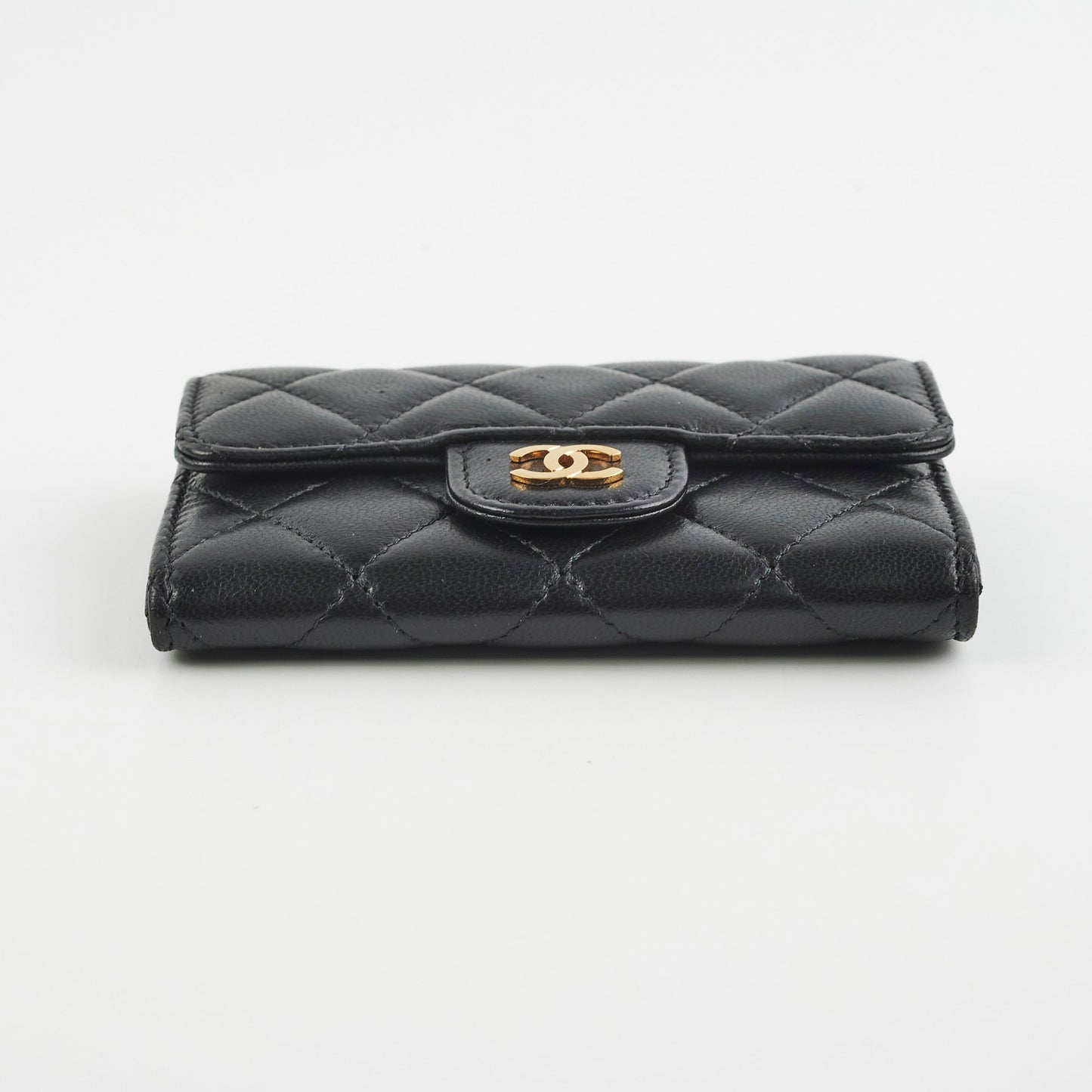 Chanel Mini Black Lambskin Cardholder