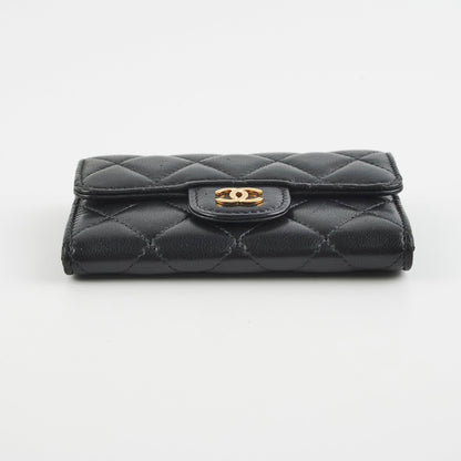 Chanel Mini Black Lambskin Cardholder