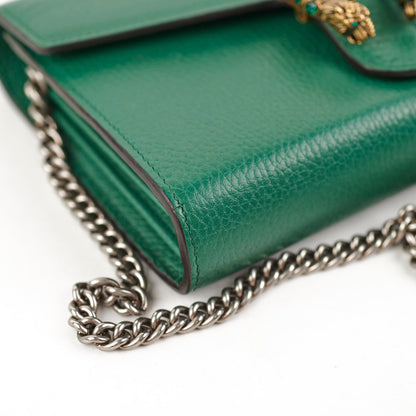 Gucci Dionysus Wallet On Chain Green