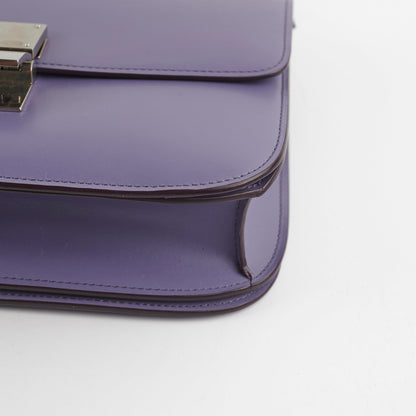 Celine Medium Purple Box Shoulder Bag