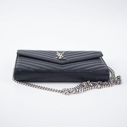 Saint Laurent Envelope Black Crossbody Bag