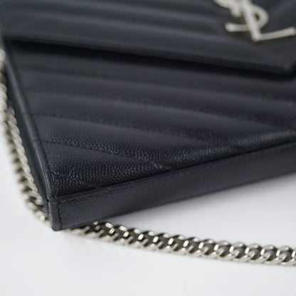 Saint Laurent Envelope Black Crossbody Bag