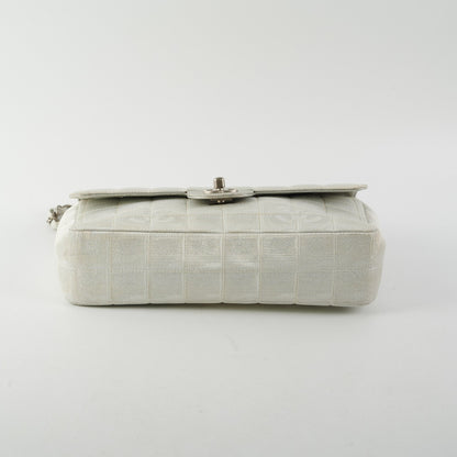 Chanel New Travel Line Chain Shoulder Bag Silver