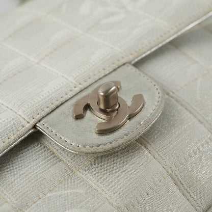 Chanel New Travel Line Chain Shoulder Bag Silver