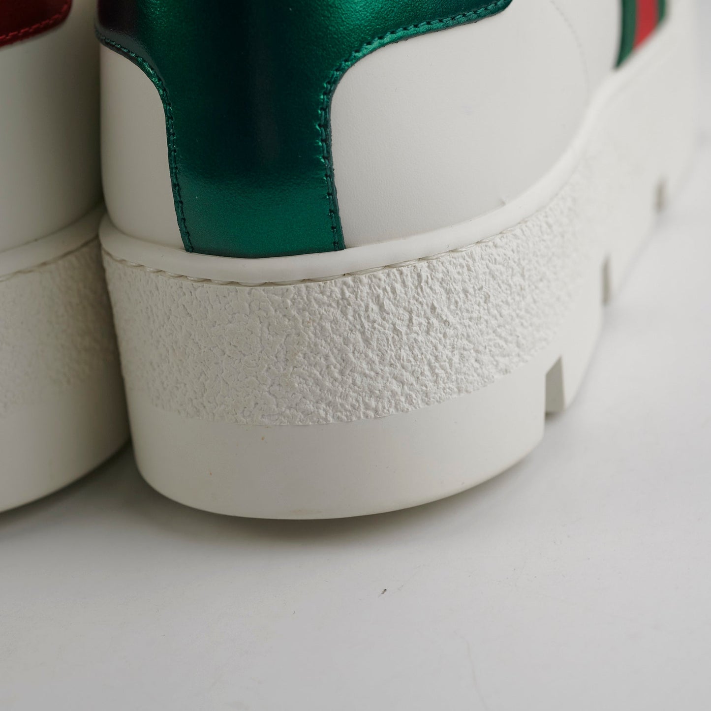 Gucci Ace Embroidered Platform Sneaker Size 40