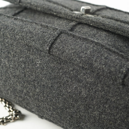 Chanel 2.55 Panelled Shoulder Bag Anthracite Grey