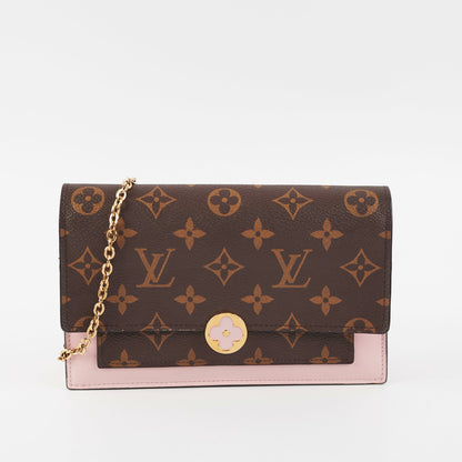 3/7 DOTD- Louis Vuitton Flore Wallet on Chain WOC Monogram/Pink