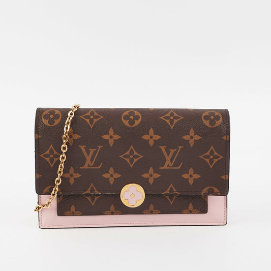 3/7 DOTD- Louis Vuitton Flore Wallet on Chain WOC Monogram/Pink