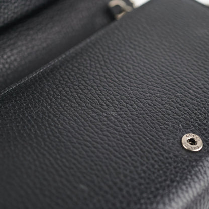 Gucci Dionysus Leather Mini Chain Bag Black