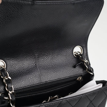 Chanel Caviar Mini Square Bag Black