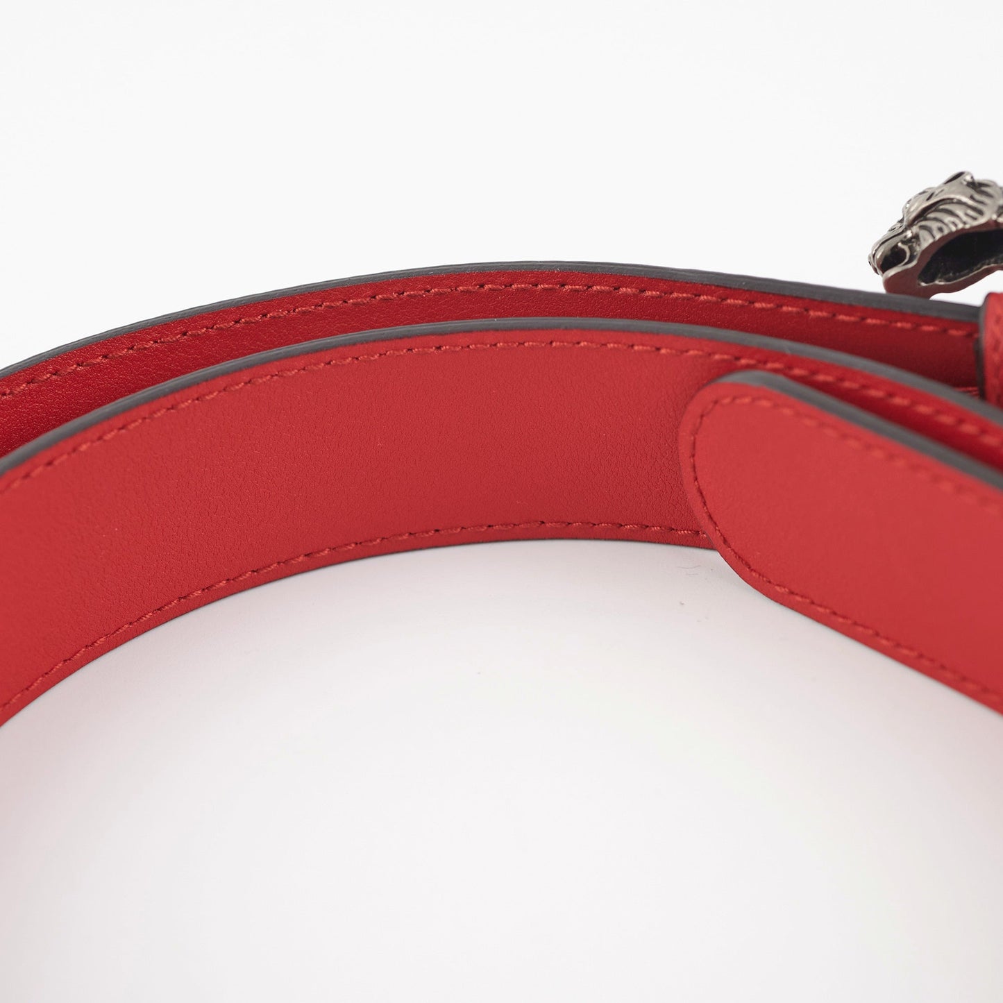 Gucci Dionysus Size 85cm Red Leather Belt