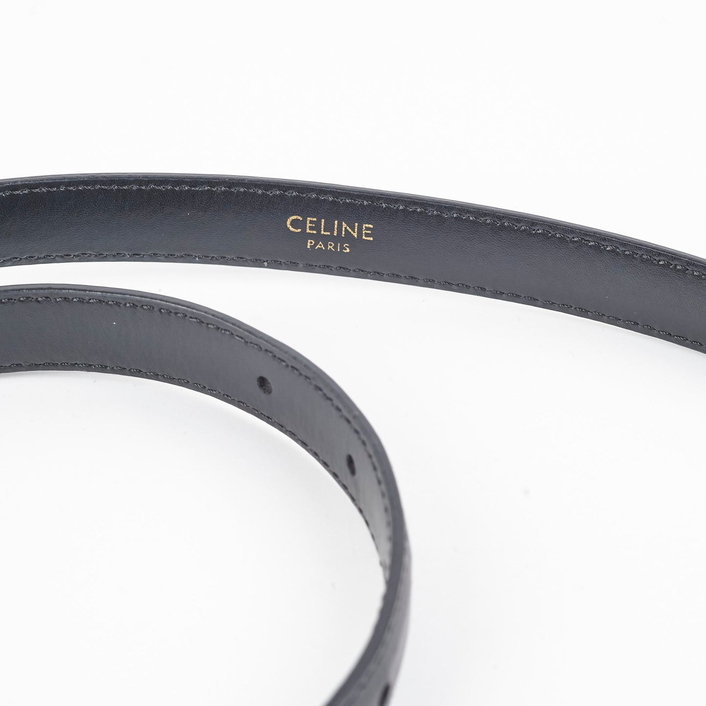 Celine Triomphe Belt Black Size 70