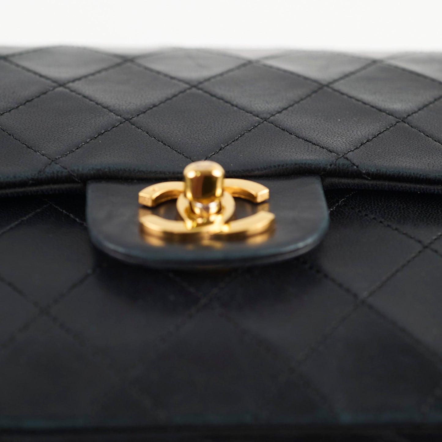 Chanel Medium/Large Vintage Double Classic Flap Black