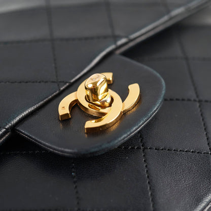 Chanel Medium/Large Vintage Double Classic Flap Black
