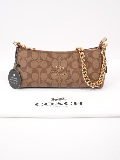 Coach Charlotte Signature Monogram / Brown Canvas