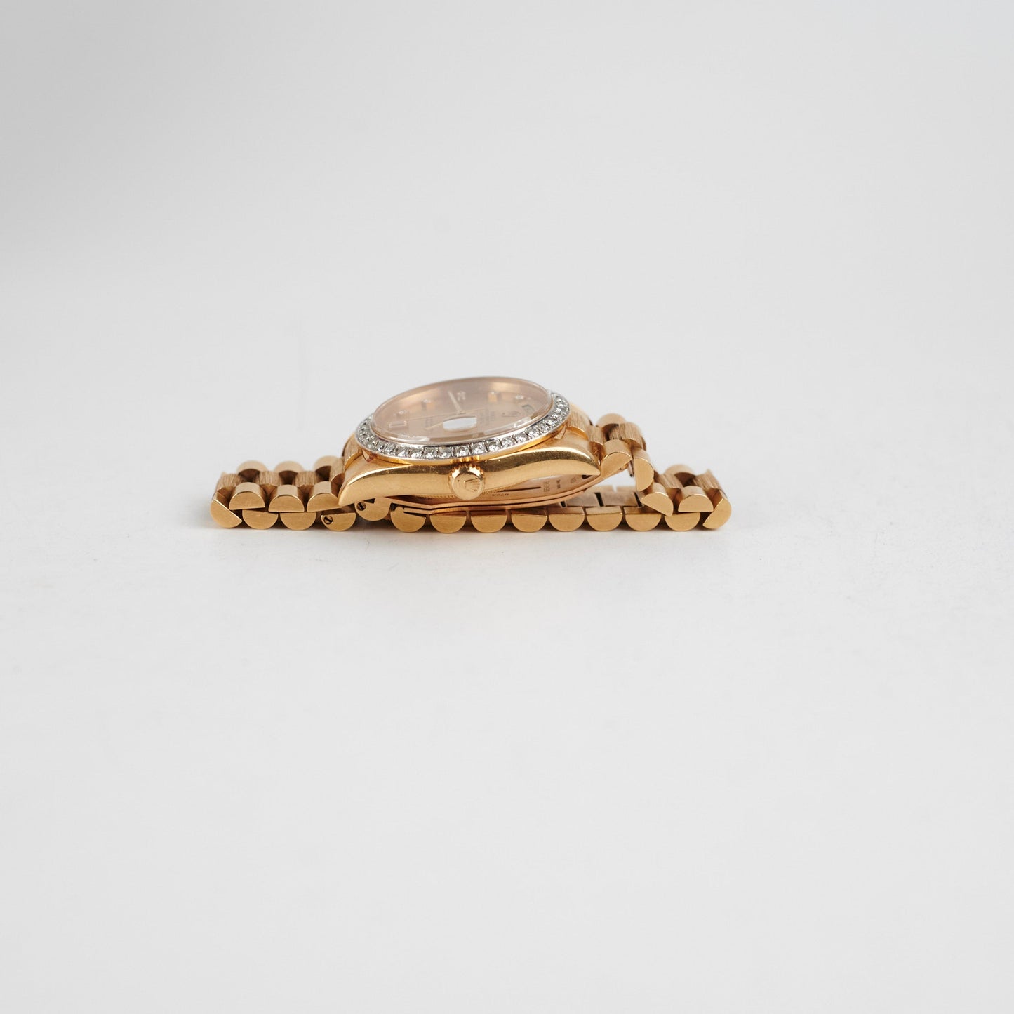 Rolex 36mm President 18k Yellow Gold with Aftermarket Diamonds Watch