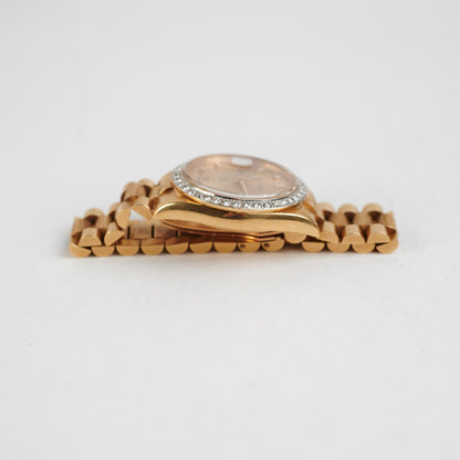 Rolex 36mm President 18k Yellow Gold with Aftermarket Diamonds Watch